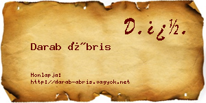 Darab Ábris névjegykártya